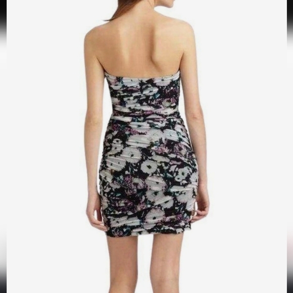 BCBGmaxAzria floral strapless mini dress - Picture 2 of 9
